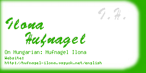 ilona hufnagel business card